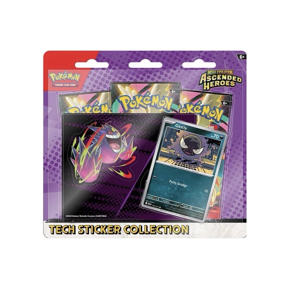 Pokemon TCG - Ascended Heroes Tech Sticker 3-Pack Blister Gastly