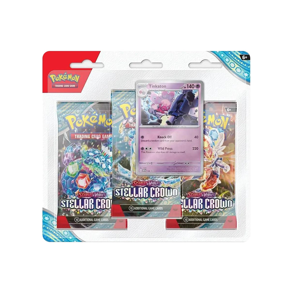 Pokemon TCG - Stellar Crown 3-Pack Blister
