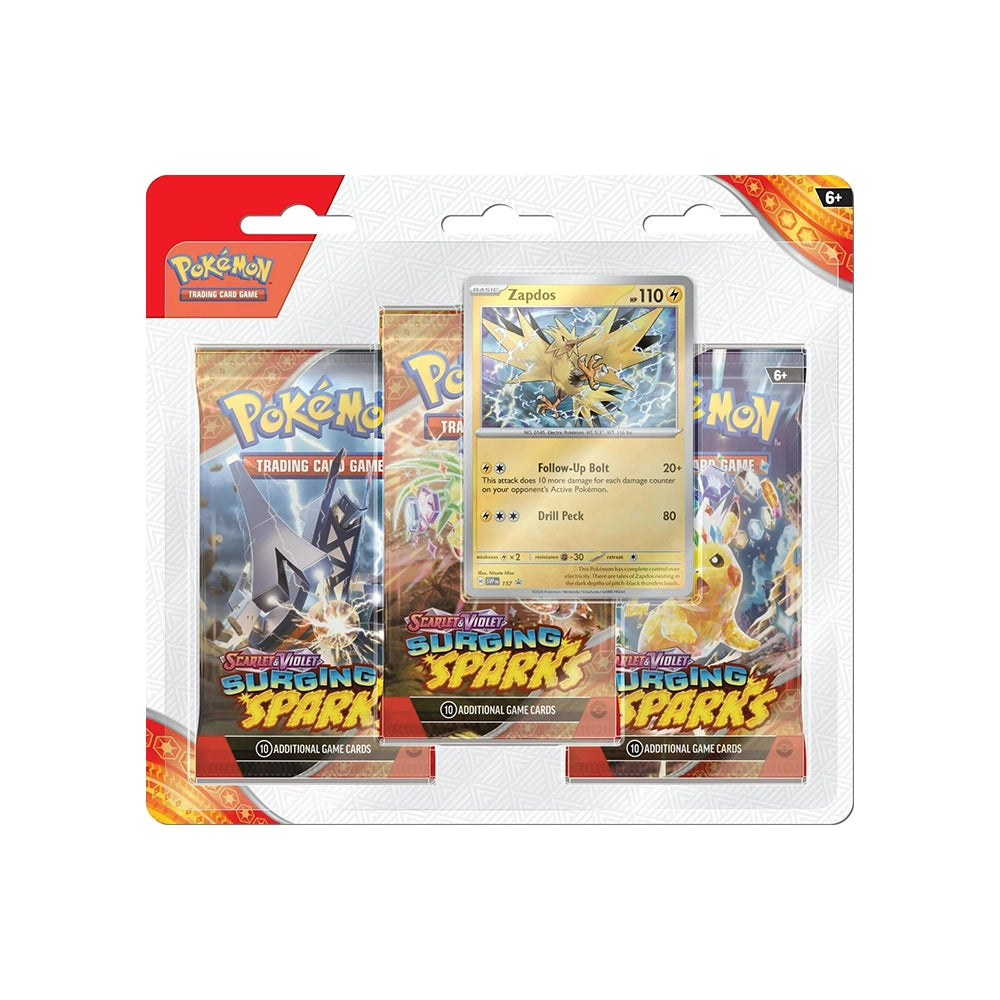 Pokemon TCG - Surging Sparks 3-Pack Blister