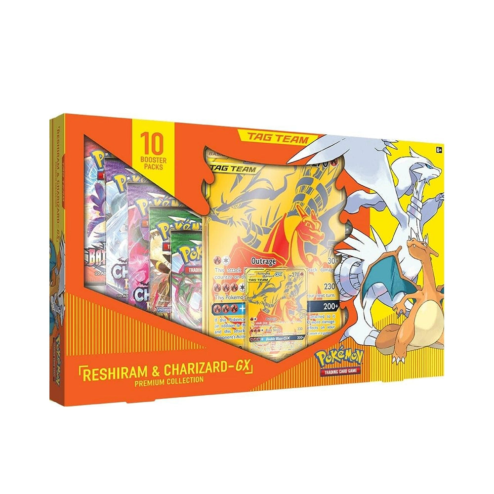 Reshiram & Charizard GX Premium Collection Box Pokemon Team Up