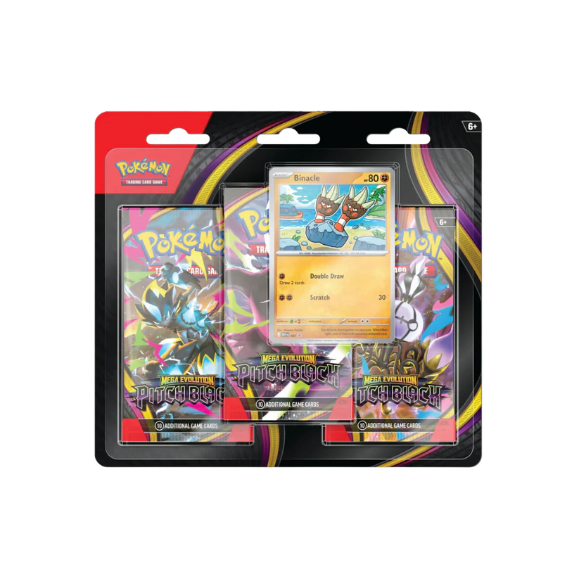 Pokémon TCG – Mega Evolution Pitch Black 3-Pack Blister